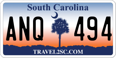 SC license plate ANQ494