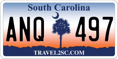 SC license plate ANQ497