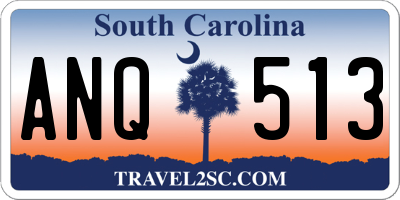 SC license plate ANQ513