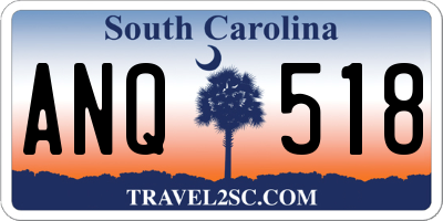 SC license plate ANQ518