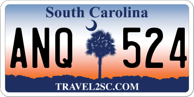 SC license plate ANQ524