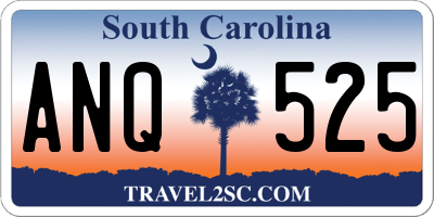 SC license plate ANQ525