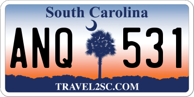 SC license plate ANQ531