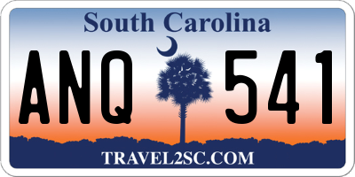 SC license plate ANQ541