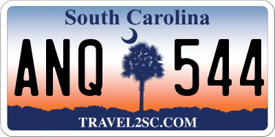 SC license plate ANQ544