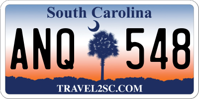 SC license plate ANQ548