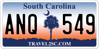 SC license plate ANQ549