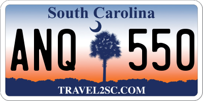 SC license plate ANQ550