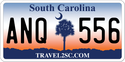 SC license plate ANQ556