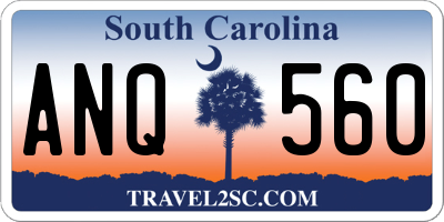 SC license plate ANQ560