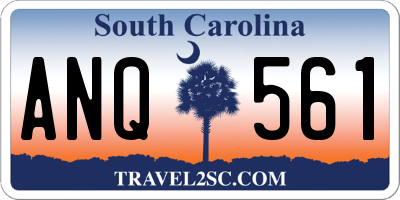 SC license plate ANQ561