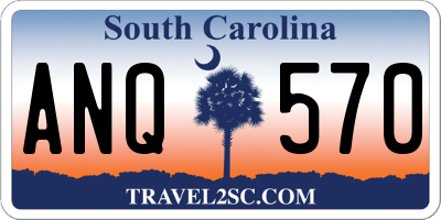 SC license plate ANQ570