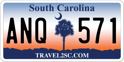 SC license plate ANQ571