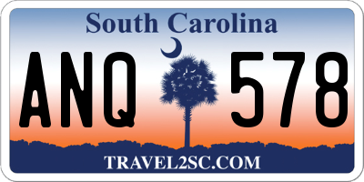 SC license plate ANQ578