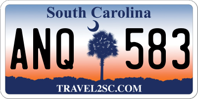 SC license plate ANQ583