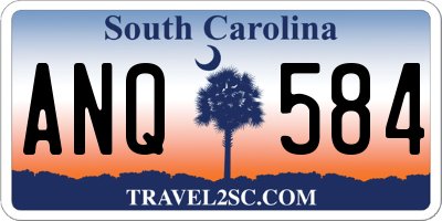 SC license plate ANQ584