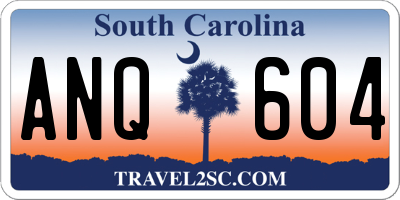 SC license plate ANQ604