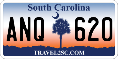 SC license plate ANQ620