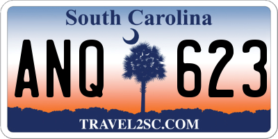 SC license plate ANQ623