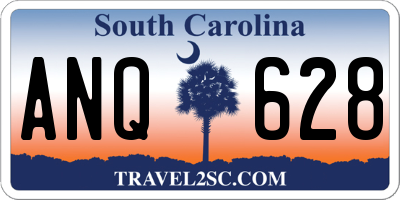 SC license plate ANQ628