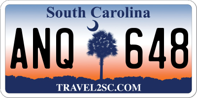 SC license plate ANQ648