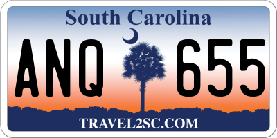 SC license plate ANQ655