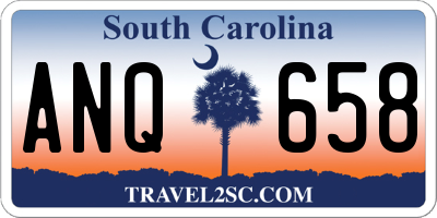 SC license plate ANQ658