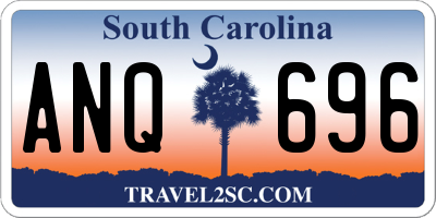 SC license plate ANQ696