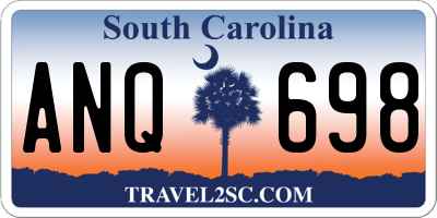 SC license plate ANQ698