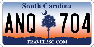 SC license plate ANQ704