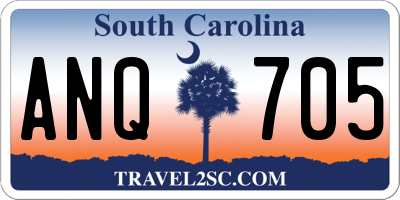 SC license plate ANQ705