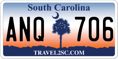 SC license plate ANQ706