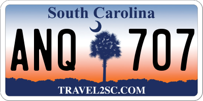 SC license plate ANQ707