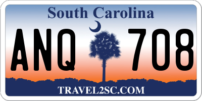 SC license plate ANQ708