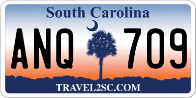 SC license plate ANQ709