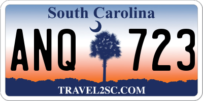 SC license plate ANQ723