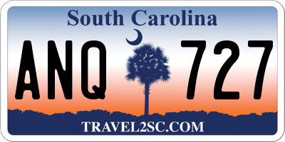 SC license plate ANQ727