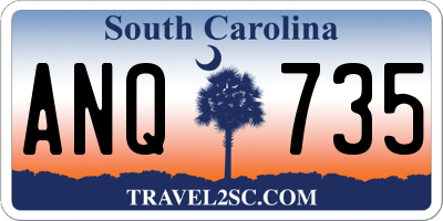 SC license plate ANQ735