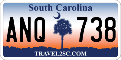SC license plate ANQ738