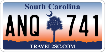 SC license plate ANQ741