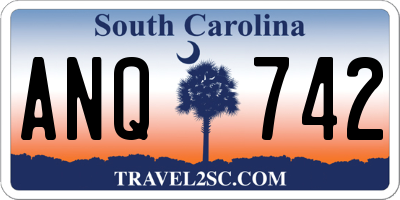 SC license plate ANQ742