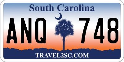 SC license plate ANQ748