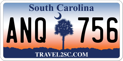 SC license plate ANQ756