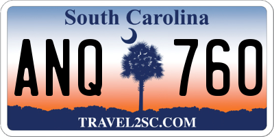SC license plate ANQ760