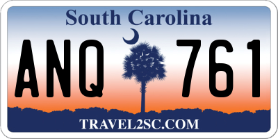 SC license plate ANQ761
