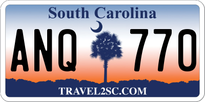 SC license plate ANQ770