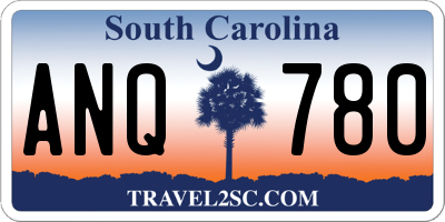 SC license plate ANQ780