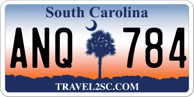 SC license plate ANQ784