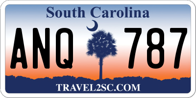 SC license plate ANQ787
