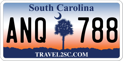SC license plate ANQ788